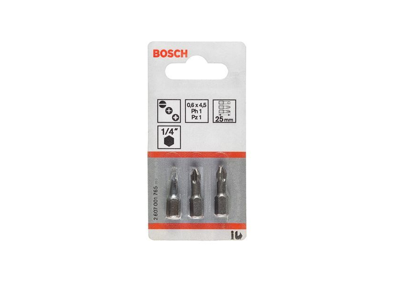 Bittenset schroefbit Extra Hart (PH) PH1, PH2, PH3, 25 mm  3 delig Bosch 2607001752