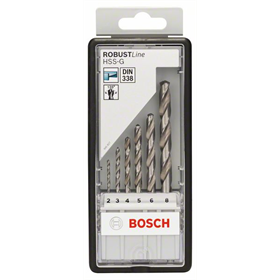 6- delige   metaalborenset  HSS-G Robust Line, 135° Bosch 2607010529