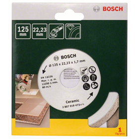 Diamantdoorslijpschijf voor tegels 125mm Bosch 2607019473