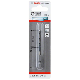 Spiraalboor HSS 3,0mm Bosch 2608577048