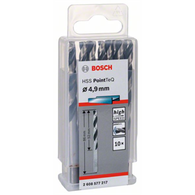 Spiraalboor HSS PointTeQ 4,9mm Bosch 2608577217