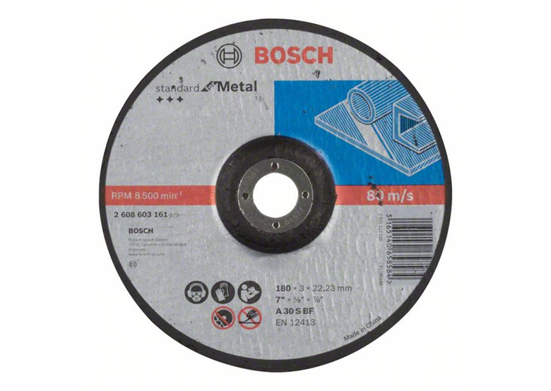 Doorslijpschijf gebogen Standard for Metal Bosch 2608603161