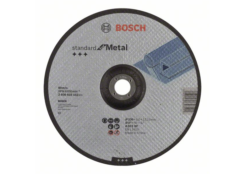 Doorslijpschijf gebogen Standard for Metal Bosch 2608603162