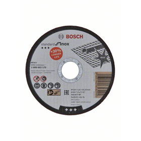 Doorslijpschijf recht Standard for Inox Bosch 2608603170