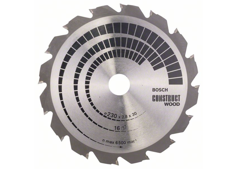 Cirkelzaagblad Construct Wood 230x30mm T16 Bosch 2608640635