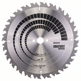 Cirkelzaagblad Construct Wood 350x30mm T24 Bosch 2608640702