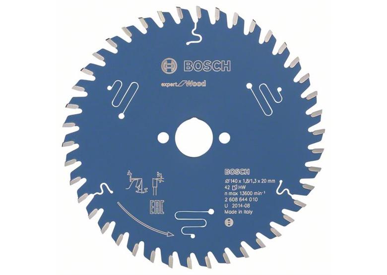 Cirkelzaagblad Expert for Wood 140x20mm T42 Bosch 2608644010