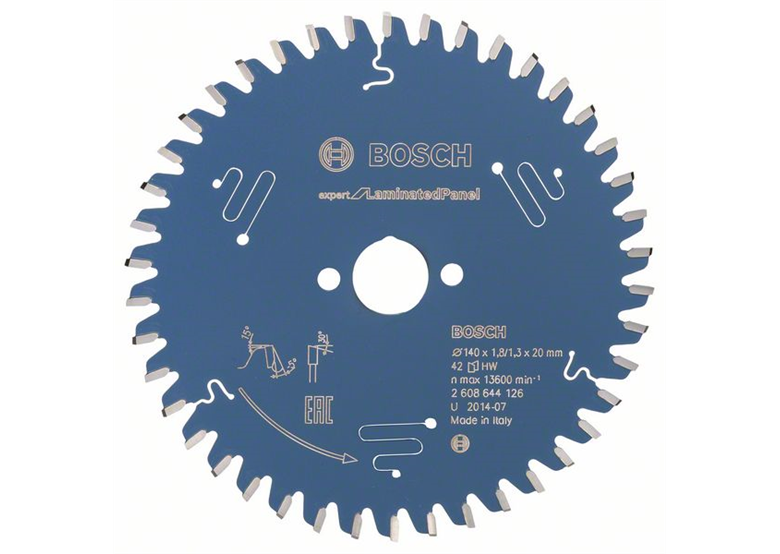 Cirkelzaagblad Expert for Laminated Panel 140x20mm T42 Bosch 2608644126