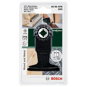 Invalzaagblad BIM Starlock AII 65 APB, Wood and Metal Bosch 2609256985