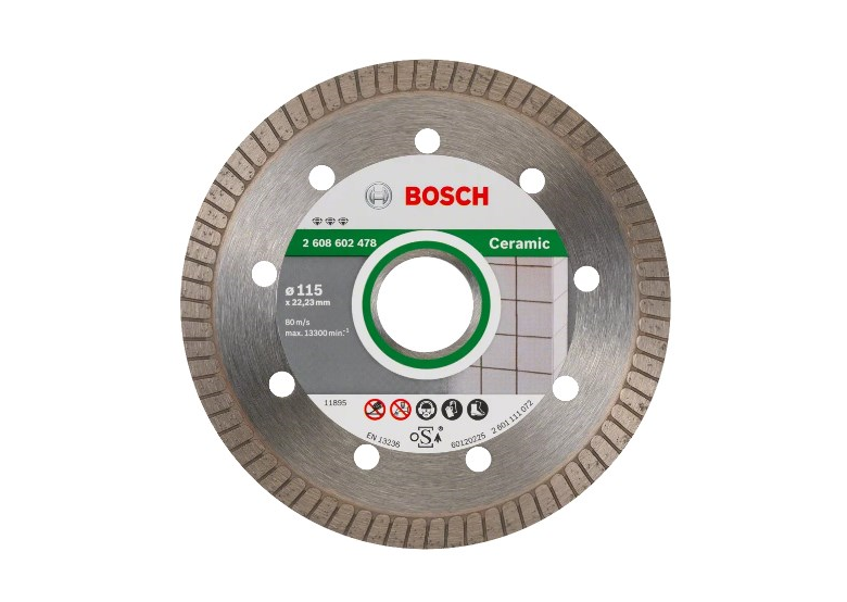 Diamantdoorslijpschijf 115mm Bosch Best for Ceramic Extra Clean Turbo