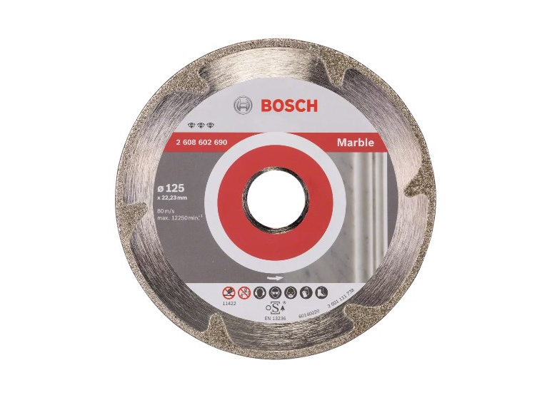 Diamantdoorslijpschijf 125mm Bosch Best for Marble