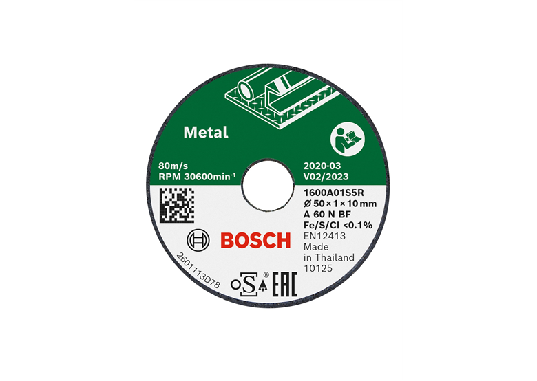 Doorslijpschijven 50x10mm, 3st. Bosch Expert for Inox