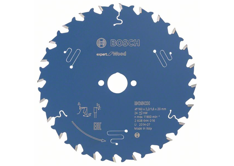 Cirkelzaagblad 160x20x2,2mm Z24 Bosch Expert for Wood