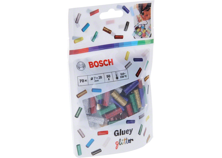 Smeltlijm Glitter 70st. Bosch Gluey