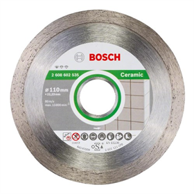 Diamantdoorslijpschijf 110 mm Bosch Standard for Ceramic