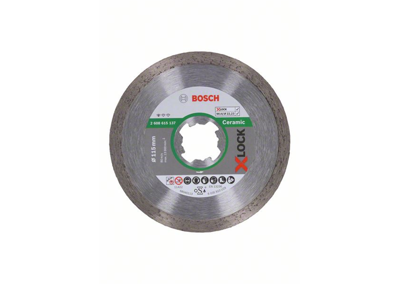 Diamantschijf X-Lock 115mm Bosch Standard for Ceramic