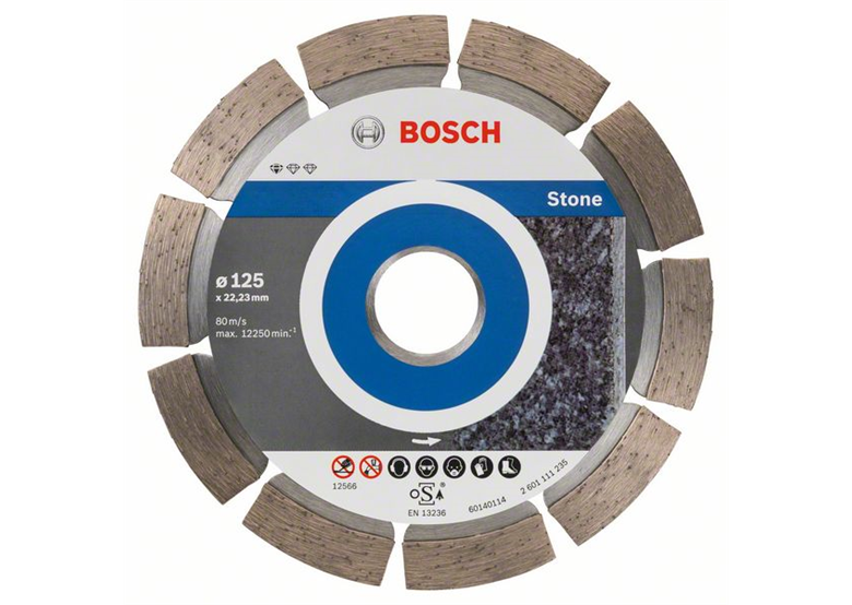 Diamantdoorslijpschijf 125mm Bosch Standard for Stone