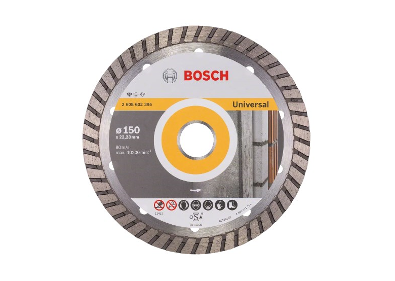 Diamantdoorslijpschijf 150mm Bosch Standard for Universal Turbo