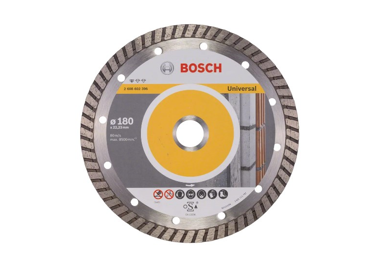 Diamantdoorslijpschijf 180mm Bosch Standard for Universal Turbo