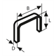 Niet met platte draad type 57 Bosch typ 57 10,6 x 1,25 x 10 mm