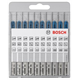 10-delige Robust Line decoupeerzaagbladenset Top Expert T-schacht Bosch X-PRO LINE JSB SET "BASIC FOR METAL