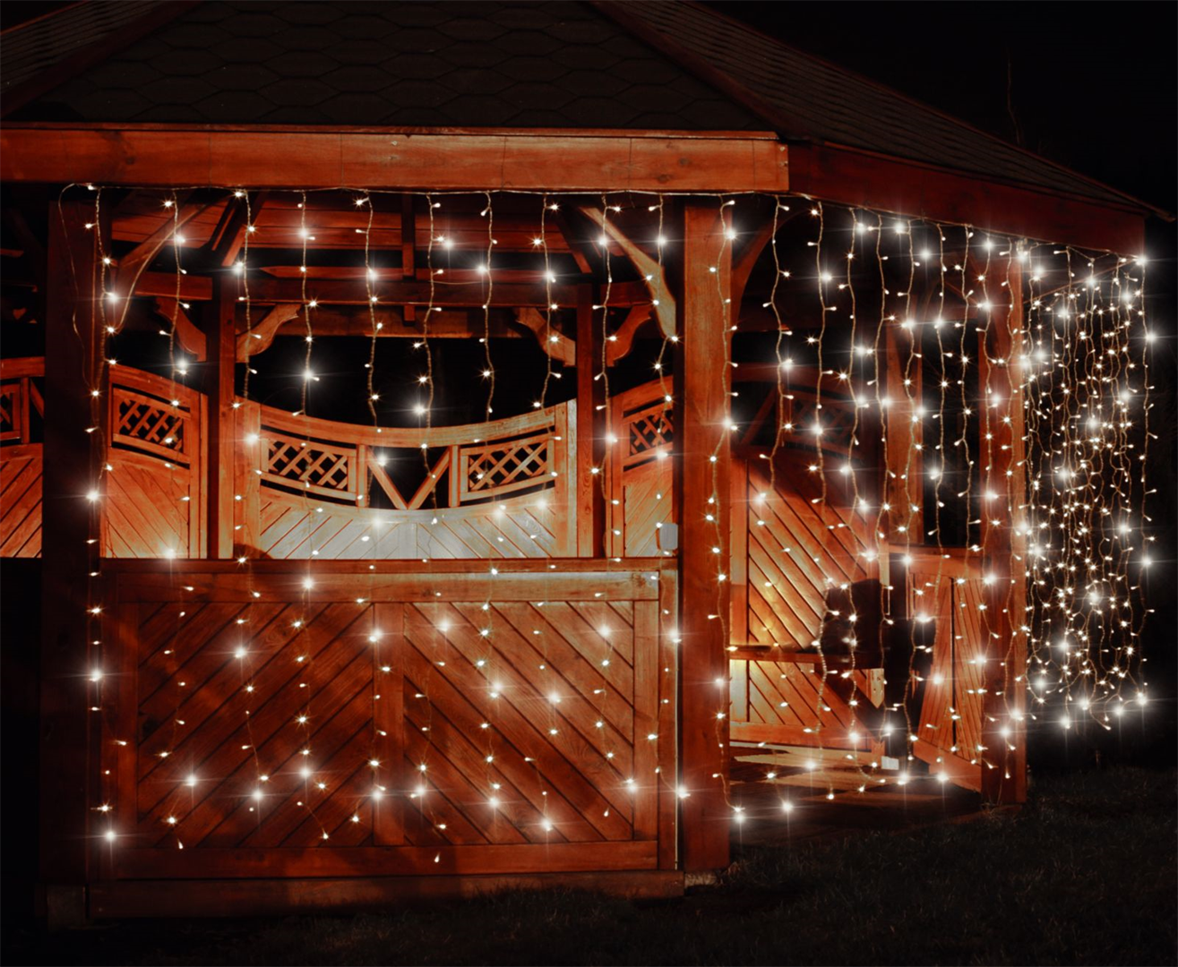 Kerstverlichting voor buiten gordijn 400 x led 3 mtr met flits effect