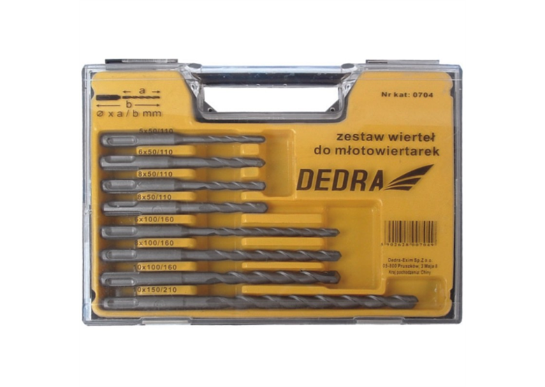 Borenset SDS Plus 8-delig Dedra 0704