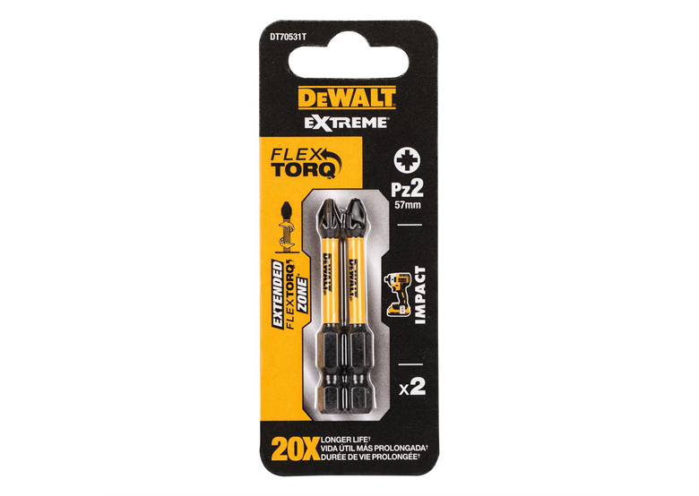 Schroevendraaierbits TORSION - 2st. DeWalt DT70531T