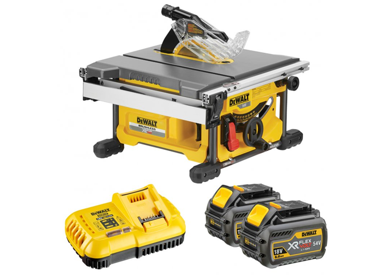 Tafelcirkelzaag DeWalt FLEXVOLT DCS7485T2 2x6,0Ah