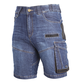 Korte werkbroek denim met versterking S Lahti Pro L4070701