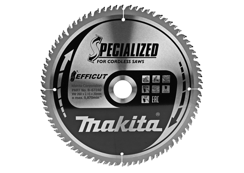 Cirkelzaag Makita SPECIALIZED EFFICUT