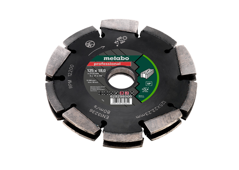 Dia-FS2, 125x18x22,23mm, "professional","UP", Universeel Metabo 628298000