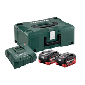 Set 2 accu's 18V LiHD 5.5Ah met ASC Ultra-oplader Metabo 685077000