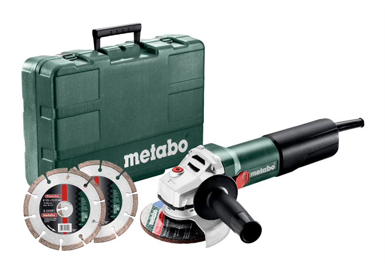 Haakse slijper Metabo WEQ 1400-125 Set