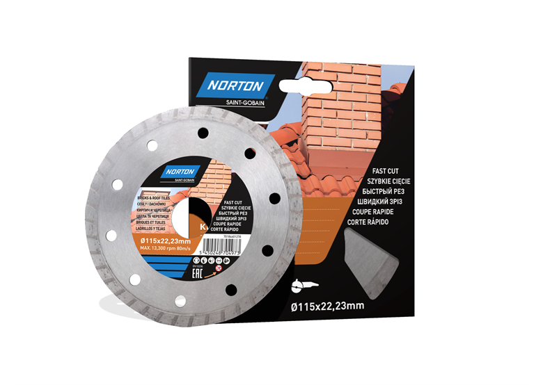 Diamantblad  115x22.23mm Norton CEE DIY Bricks&Tiles