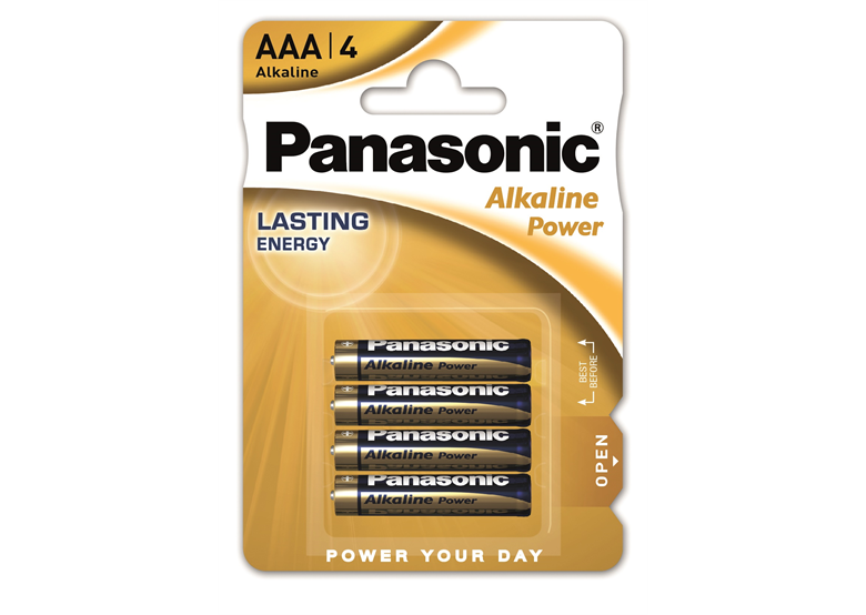 Alkaline batterij AAA/AM 4, 4 st.  Panasonic ALKALINE