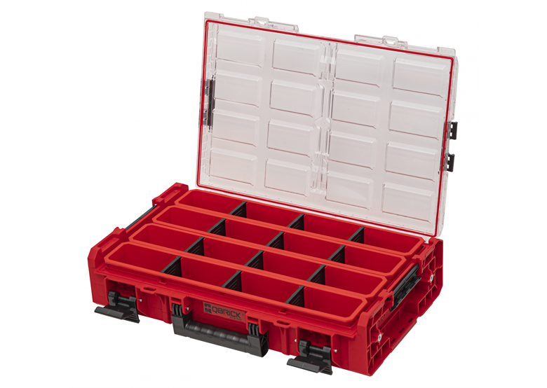 Organisator met extra lange bakken Qbrick System ONE 2.0 ORGANIZER XL LONG BIN RED Ultra HD