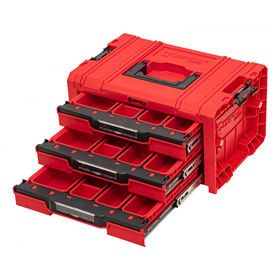 Gereedschapskist met laden Qbrick System PRO 2.0 DRAWER 3 TOOLBOX EXPERT RED