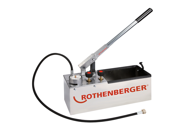 Testpomp voor druktest van waterleidingen en tanks Rothenberger RP 50-S INOX