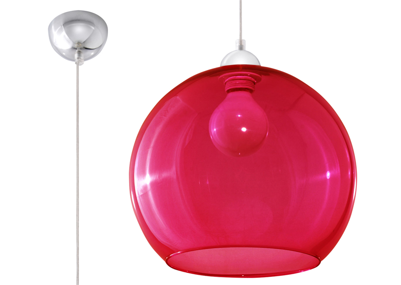 Hanglamp BALL rood Sollux Lighting French Sky