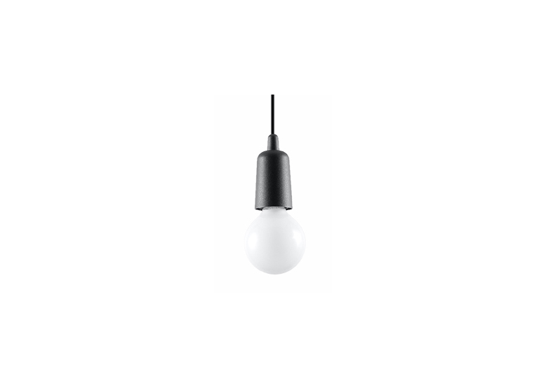 Hanglamp DIEGO 1 zwart Sollux Lighting Nickel