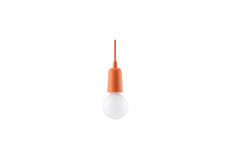 Hanglamp DIEGO 1 oranje Sollux Lighting Nickel