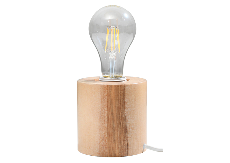 Tafellamp SALGADO hout Sollux Lighting Peach Puff