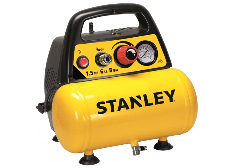 Olievrije compressor 6l met accessoires Stanley C6BB304STN071