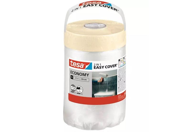 Antislipfolie met schilderstape Easy Cover UNIVERSAL 25m x 550mm Tesa 58882