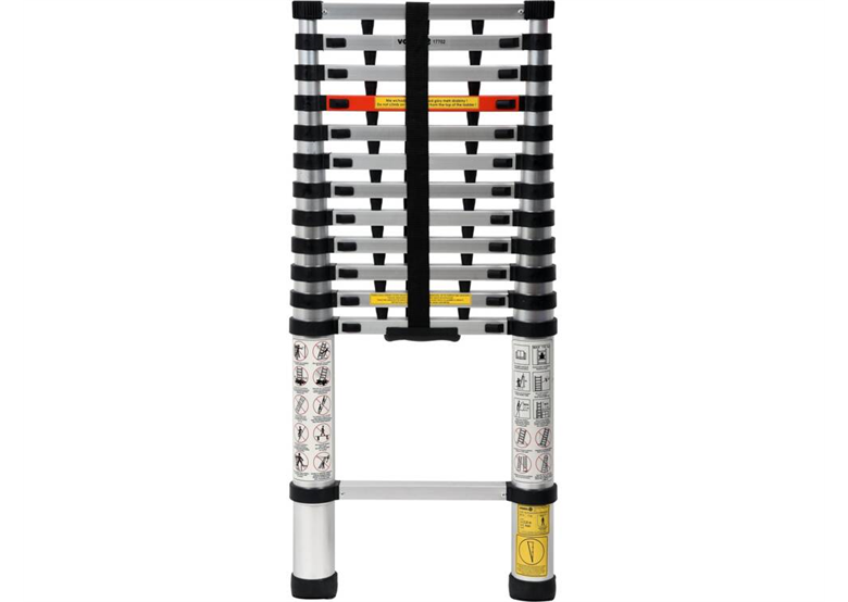 Telescopische ladder 3,8M, 13 treden Vorel 17702